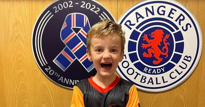 Young Rangers fan selected as mascot after tragic death of dad to cancer
