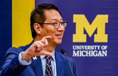 University of Michigan President takes friendly shot at Ohio State