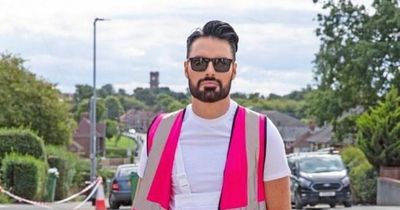 Rylan Clark in Leeds for BBC DIY SOS Children In Need project to build centre for women in city