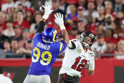 Aaron Donald snapped an insane 59-game streak of pressures against the Bucs