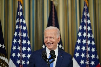 Biden hails 'good day for democracy' as Republican wave flounders