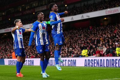 Much-changed Arsenal dumped out of the Carabao Cup by Brighton