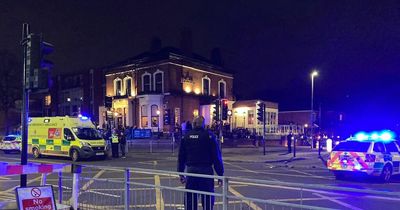 Blood on street as police close road amid reports of crash in south Manchester