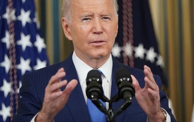 Smirking Biden says he’s enjoying DeSantis-Trump rivalry: ‘It’ll be fun watching them taking on each other’