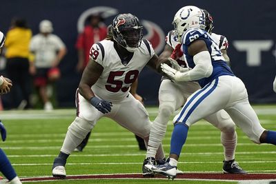 Texans coach Lovie Smith says G Kenyon Green has ‘showed up every day’