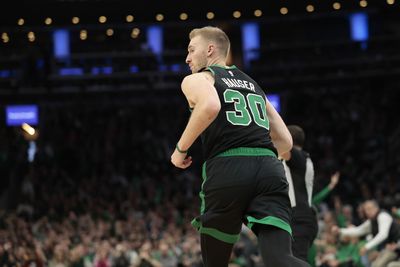 Career night for Sam Hauser as Celtics tame Pistons 128-112