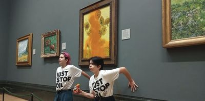 Soup on Van Gogh and graffiti on Warhol: climate activists follow the long history of museums as a site of protest