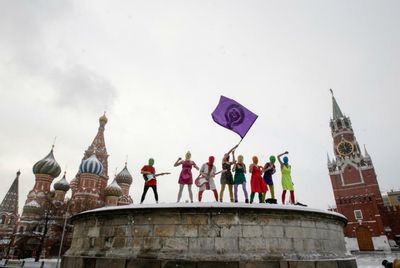 'Going back to Russia is a straight road to jail,' says punk group Pussy Riot