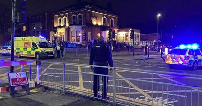 Emergency services rush to scene after person hit by car outside a pub