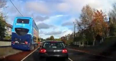 Investigation launched after Dublin Bus filmed driving on footpath of busy road