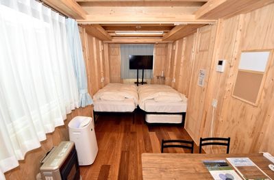 Temporary disaster housing turned into hotel