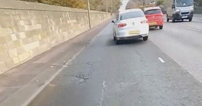 Edinburgh motorcyclist captures driver's 'dangerous' move on busy road