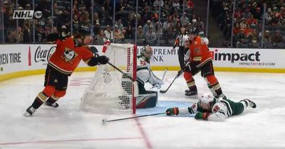 Trevor Zegras scored another bonkers lacrosse goal … but it was sadly taken away by replay