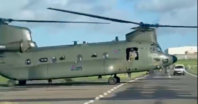 Edinburgh locals awestruck as massive military helicopters buzz the capital