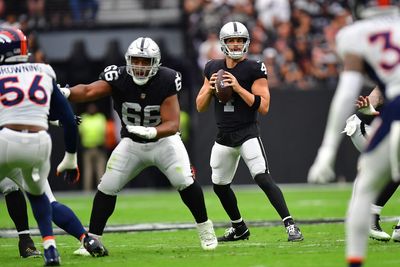 Raiders OG Dylan Parham allowed six pressures vs. Jaguars