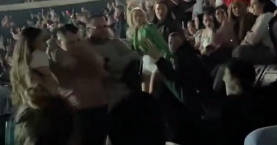 N-Dubz Glasgow crowd rammy caught on camera as man suffers violent kick to head