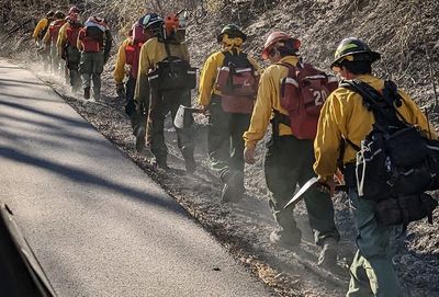 Crews are battling wildfires across eastern Kentucky