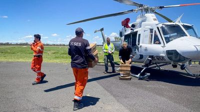 Supplies dropped to isolated communities ahead of more rain, renewed major flooding for NSW