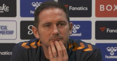 Frank Lampard delivers defiant answer to question over Everton cup selection regrets