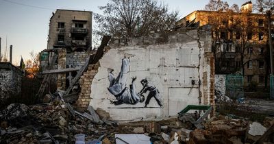 New Banksy rumours in Ukraine after painting spotted on demolished building