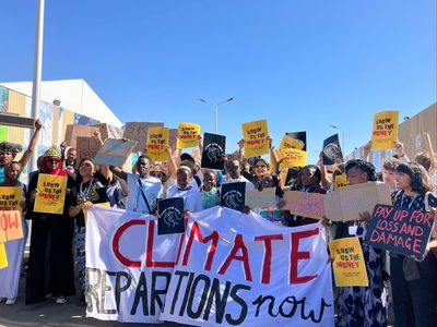 After quiet days, handful of protests at UN climate summit