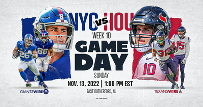 Giants vs. Texans: Time, television, radio and streaming schedule