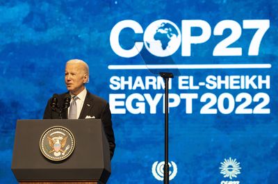 Biden says U.S. will rise to the global challenge of climate change