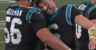 NFL fans left bemused by Baker Mayfield's on-field antics after rare Panthers win