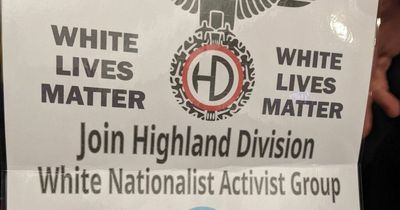 Neo-Nazis caught putting up 'White Lives Matter' posters around Glasgow's south side