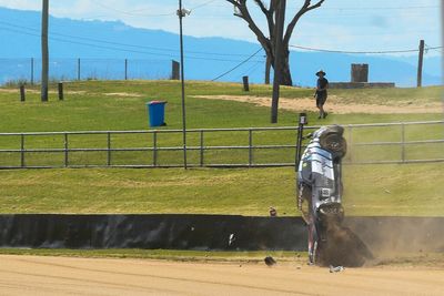 Spectacular crash rules T8 Mercedes out of Bathurst