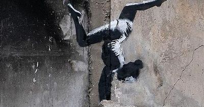 Banksy appears to confirm responsibility for artwork on damaged building in Ukraine