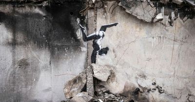 World reacts as Banksy artwork appears in war-torn Ukraine