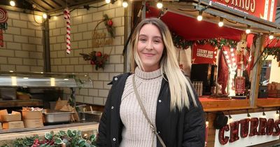 The most stylish people at Piccadilly Winter Gardens at Manchester Christmas Markets - outfits from H&M, Primark, New Look
