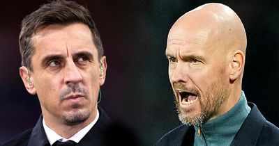 Gary Neville left red-faced as Erik ten Hag disagrees with claim on "irreplaceable" star