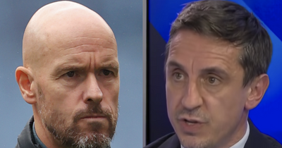 Erik ten Hag agrees with Gary Neville on what could block Manchester United top-four finish