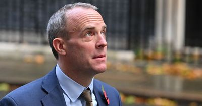 Tory MPs rush to defend Dominic Raab over claim he hurled tomatoes at officials