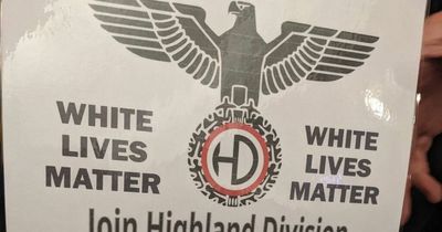 Glasgow south side residents catch neo-Nazis putting up 'White Lives Matter' posters
