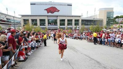 Arkansas’s Field Was Very Icy Hours Ahead of LSU Game