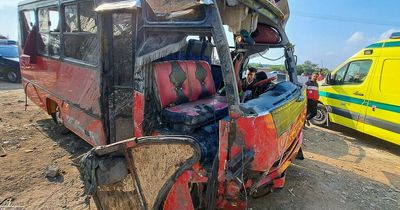 Minibus plunges into ditch in horror crash killing 21 people including three children