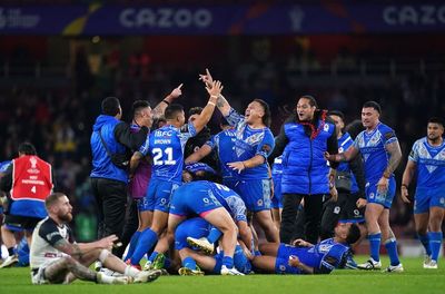 Samoa stun England with dramatic golden-point win in Rugby League World Cup semi-final