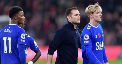 Frank Lampard explains Anthony Gordon substitution and gives Everton injury update