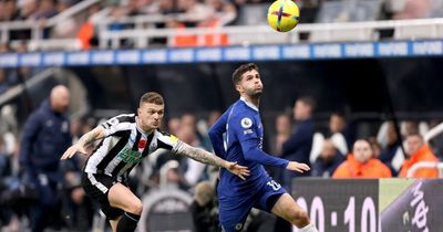 Chelsea's Christian Pulisic shoved by referee as Newcastle defeat sparks chaos at St James' Park