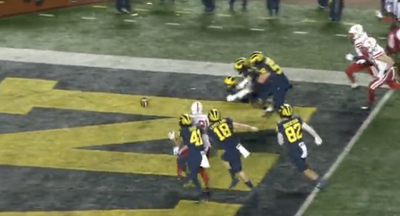 Michigan’s Ronnie Bell and Andrel Anthony combined for one of the most chaotic touchdowns ever