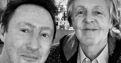 John Lennon's son Julian takes selfie with 'Uncle' Paul McCartney during chance meeting
