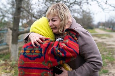 'Tears of happiness': Ukrainians rejoice after liberation from Russians