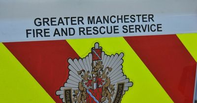 Firefighters tackle blaze at derelict building in Oldham