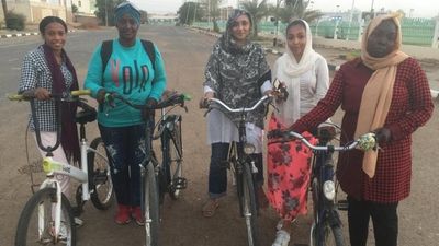 Women cyclists grease wheels of change on unfriendly streets of Khartoum