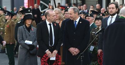 Enniskillen Remembrance Sunday ceremony: Taoiseach and NI Secretary lay wreaths