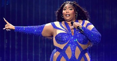 Lizzo in jaw-dropping performance as she wears sparkly blue catsuit in California