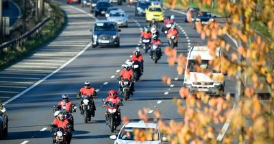 Thousands of bikers create spectacular ‘Ring of Red’ around M60 for Remembrance Sunday